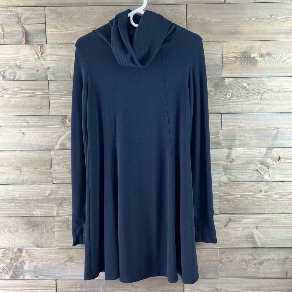 Cabi Womens Dress Cowl Neck Long Sleeve‎ Black Knit Tunic Sweater 239 Small